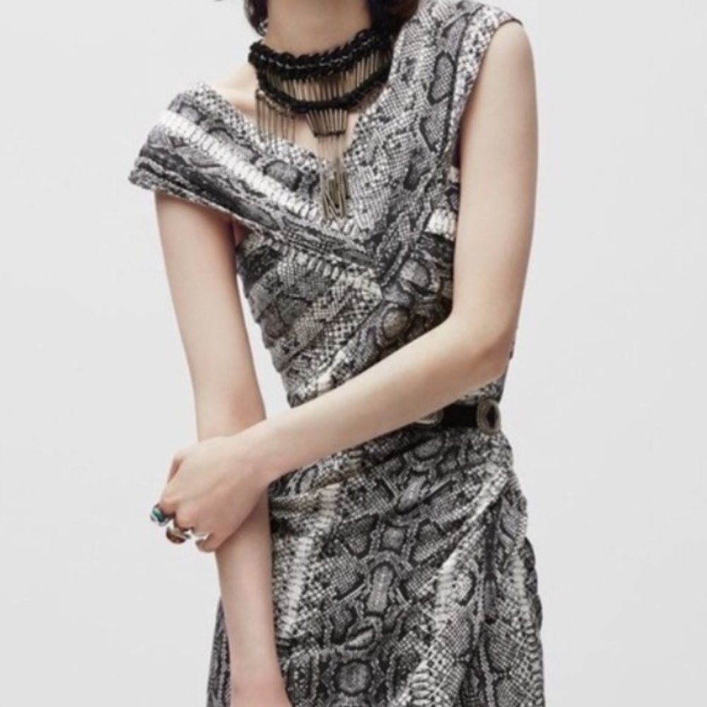 NWOT The Kooples Python Sheath Dress